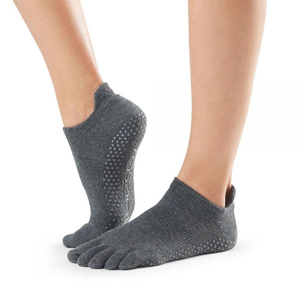 toesox full toe low rise carape za jogu charcoal grey