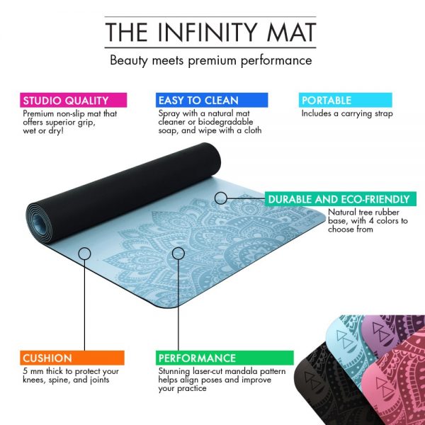 Yoga Design Lab Infinity Mandala Aqua Joga Prostirka