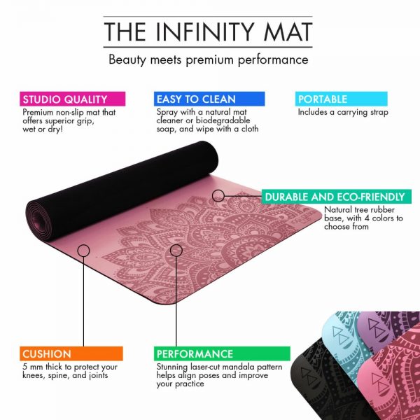 Yoga Design Lab Infinity Mandala Rose Joga Prostirka