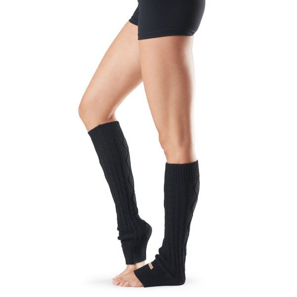 toesox leg warmer knee high grejaci za noge black